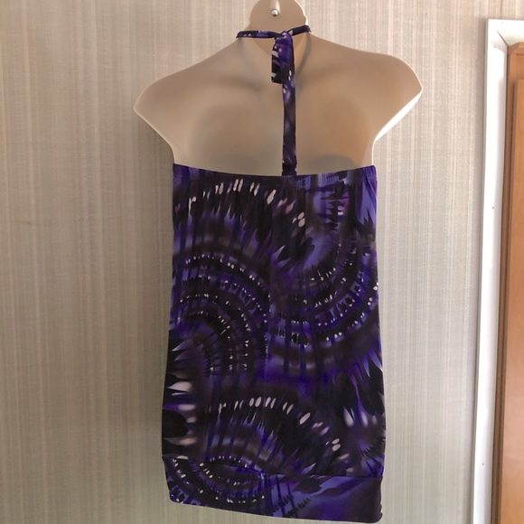 MXM Purple Print Halter Top - Picture 3 of 7
